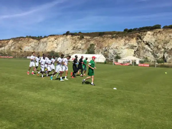 Photos From Super Eagles’ First Training Session In Corsica